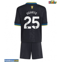 Manchester United Manuel Ugarte #25 3rd trikot Kinder 2025-26 Kurzarm (+ Kurze Hosen)